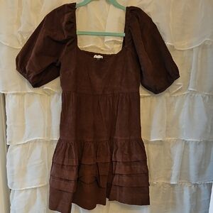 AMERICAN EAGLE Brown Cord Dress